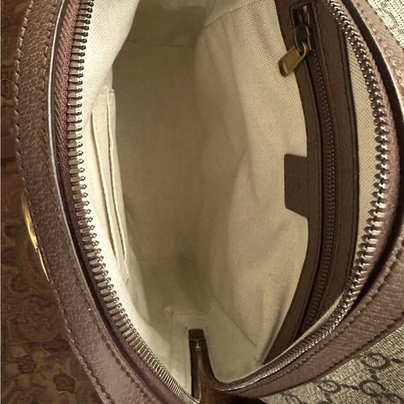 Ophidia GG small backpack, beige and red web, antique gold-toned hardware double - Picture 3 of 3